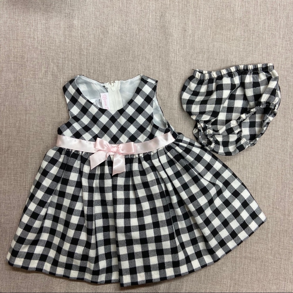 Black and White Holiday Dress